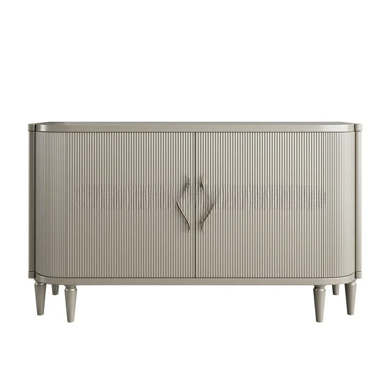 

Postmodern light luxury solid wood dining side cabinet, living room porch cabinet, bedroom TV cabinet, champagne American