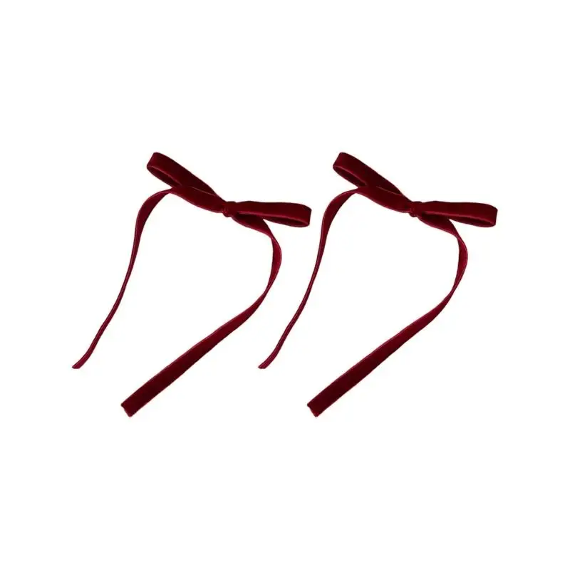 

652F Hair Clip Elegant Scrunchies Hair Bows Bowknot Barrette for Women Lady Girls