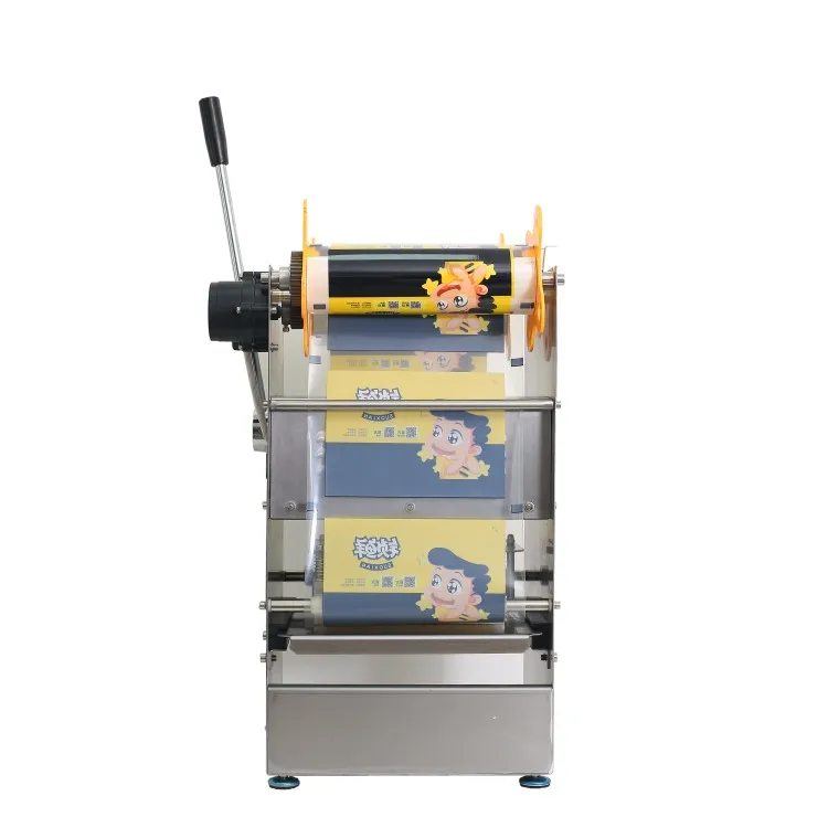Latest Design Pp Plastic Glasses Jar Cup Sealing Machine Disposable Cup Sealing Machine