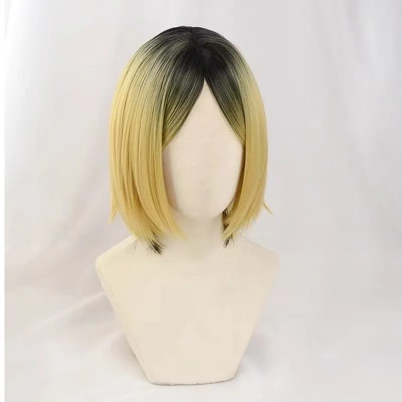 الكرة الطائرة الصغيرة الكرة الطائرة المراهقين مخلب طحن CosWig صبغ التدرج محاكاة فروة الرأس #6