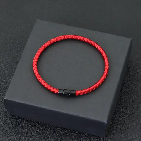 자세히 둘러보기 등급 A 용골 로프 팔찌 남자 Femme 럭키 레드 스레드 Braclet 유치 Mirco Magentic 커플 Braslet 부 번영 Brazalete