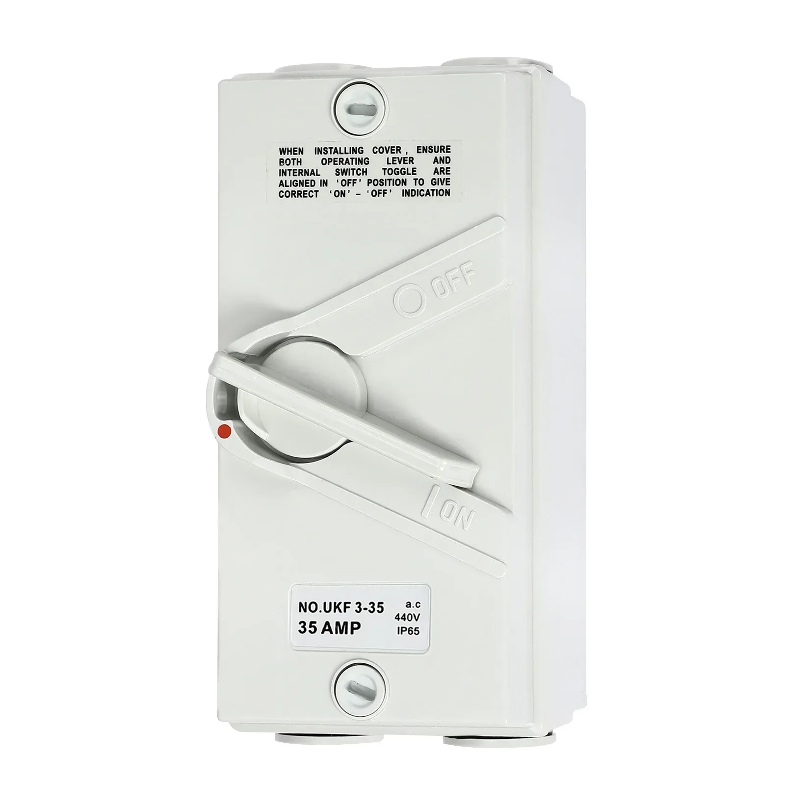 35A 440V مفتاح فصل 3 طريقة 3 مواضع عزل التبديل مقاوم للماء IP65