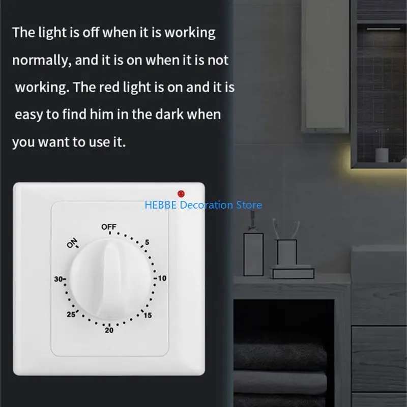 B0KC Digital Timers Control Switches Mechanical Countdowns Timers Switches Automatic Power Close Mechanical Light Switches