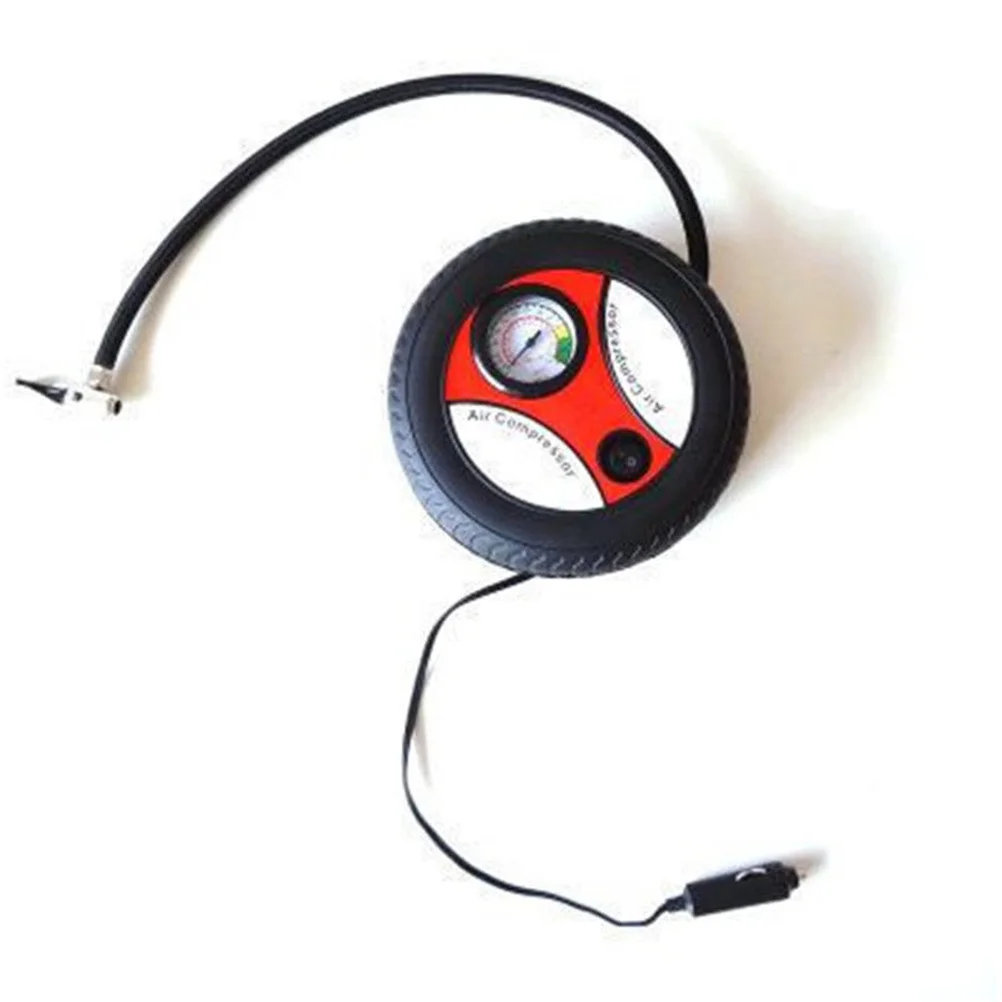 

260psi Dc 12V Portable Tire Inflator Pump Car Air Compressor Fast Inflation Cigarette Lighter Powered Visible Pressure Gauge
