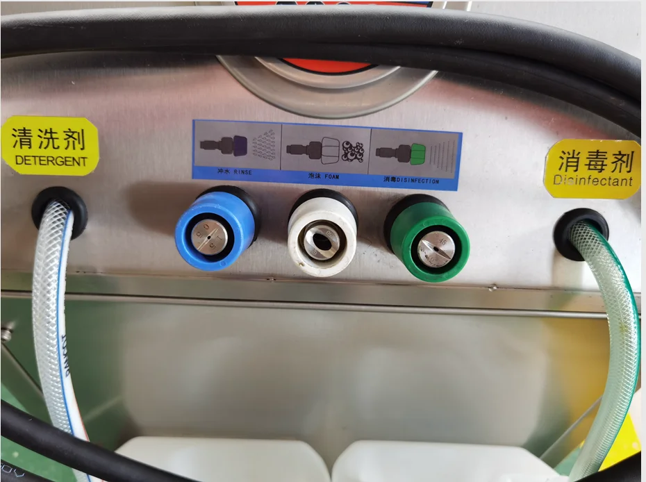 Stainless Steel Foam Cleaning High Pressure Water Jet Sewer Cleaning Machine