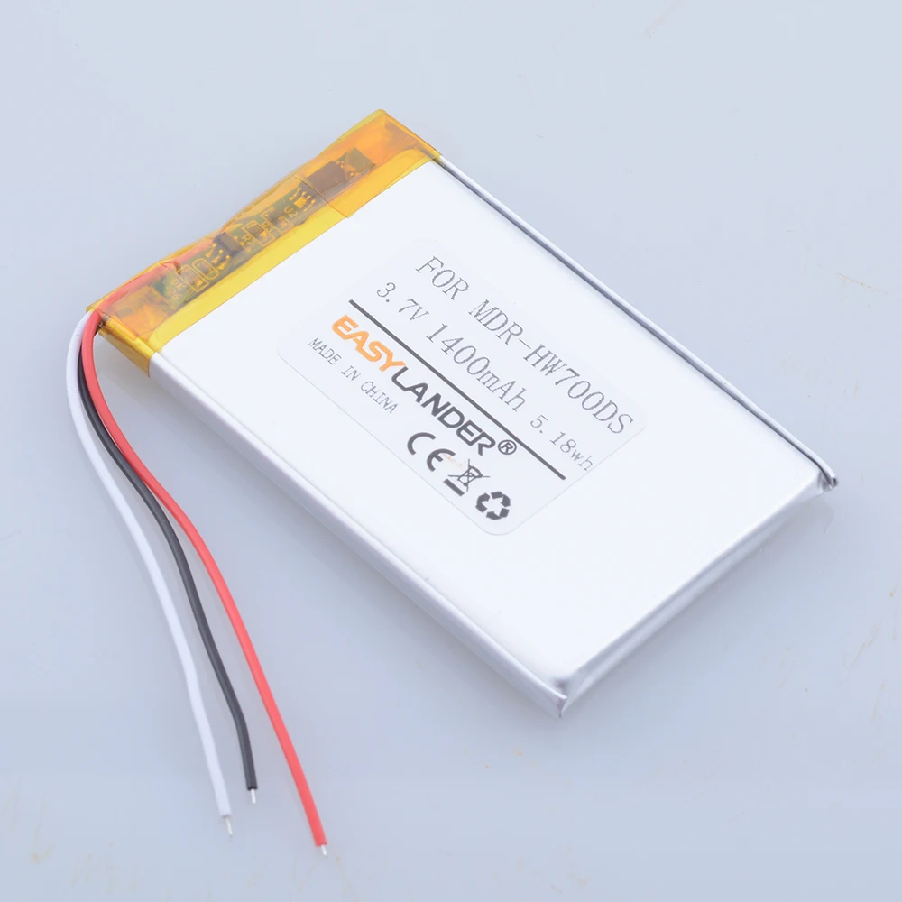 3.7V 1400mAh LIS1494HNPPC MP3 Battery For SONY NWZ-F800 NWZ-F805 NWZ-F806 NWZ-A16 NWZ-A17 MDR-HW700DS