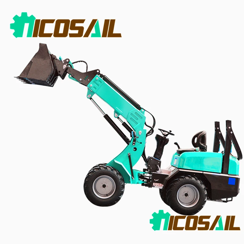 

High flow auxiliary hydraulic micro telescopic loader multifunctional micro wheel loader