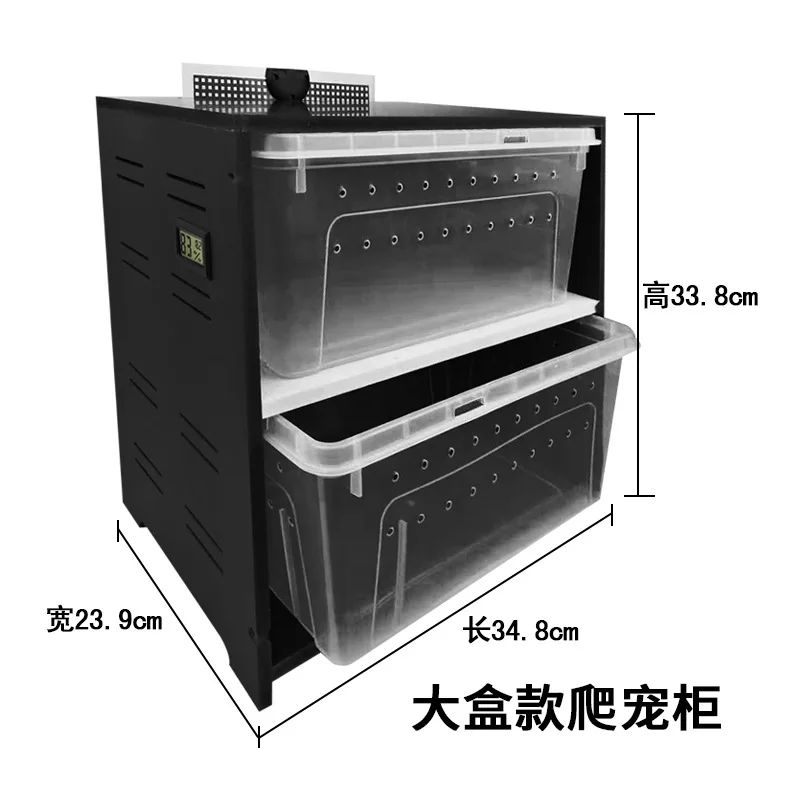 

Инкубатор для рептилий, небольшой ящик для кормления домашних животных, ПВХ, рогатая лягушка, черепаха, скорпион, паук, дворец, нагрев, разведение, шкаф для домашних животных