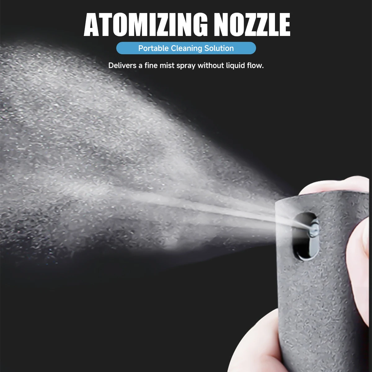 2 in 1 Screen Cleaner Spray for Mobile Phone PC Tablet Ipad Screen Dust Remover Microfiber Wiper Cloth Polish Cleaning Tools