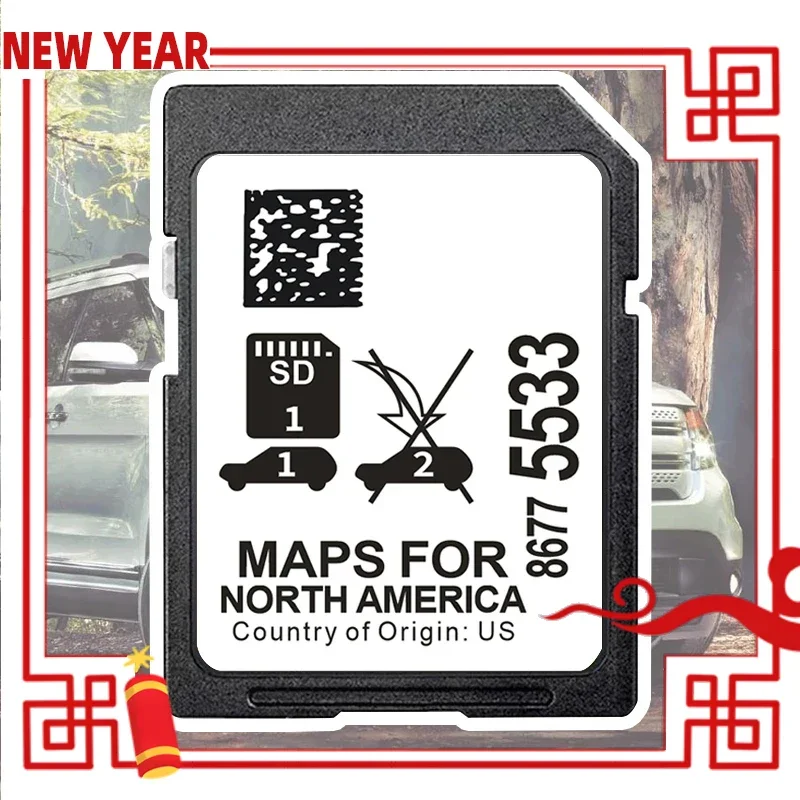 

Navigation Card Sat Nav for GM 8677-5533 System Update Maps for North America Card for Cadillac Chevrolet GMC Vehicle GPS SD