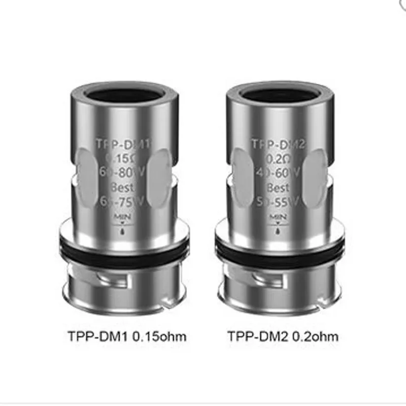 3 шт. катушка Voopoo TPP TPP-DM1 TPP-DM2 TPP-DM3 Vape электронная сигарета Vapor TPP катушка 0,15/0,2 Ом для Drag 3 Drag X Pro Drag S