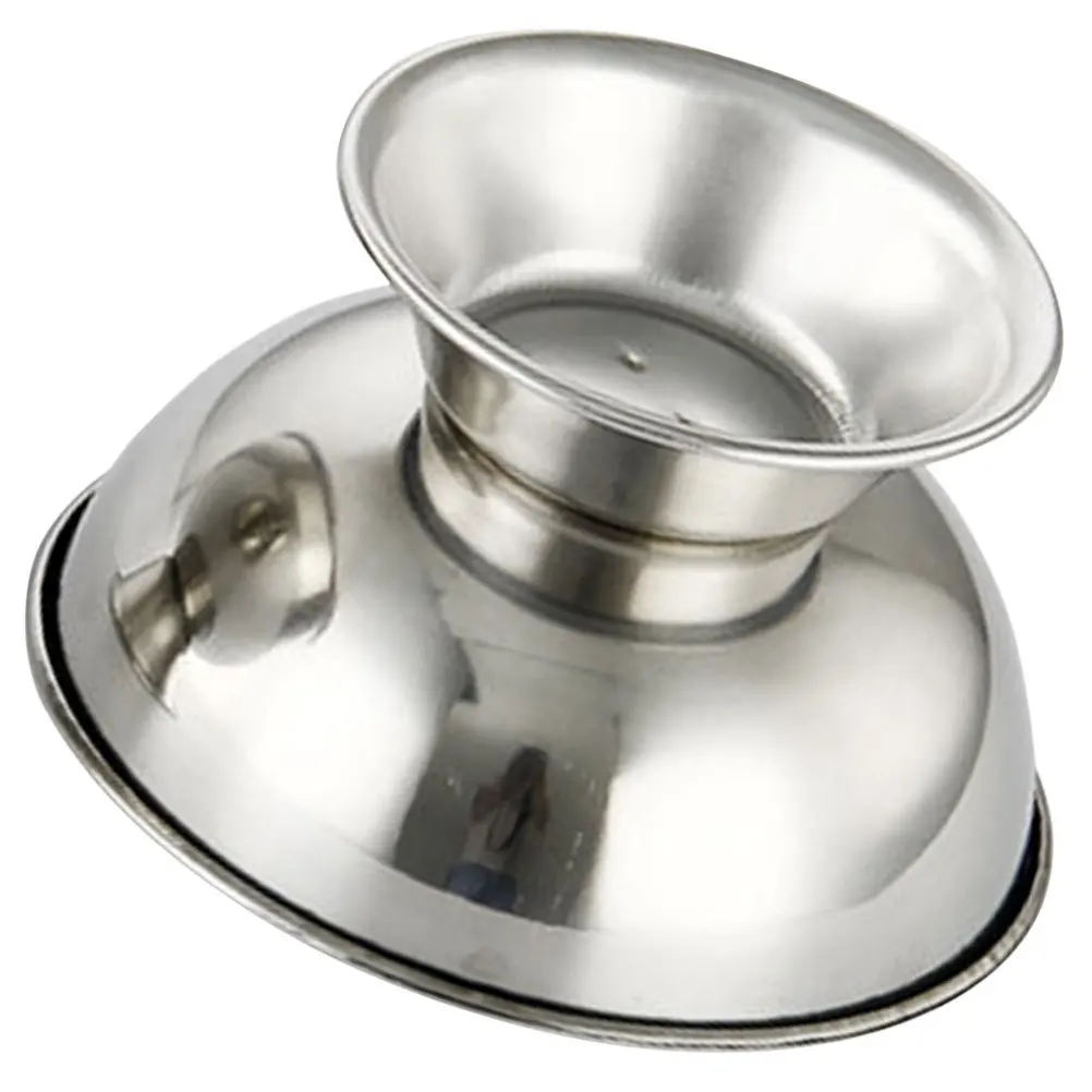 

Stainless Steel Reusable Shaving Bowl Footed Design Large Capacity Shave Mug for Men Home Barber Salon Shaving Equipment