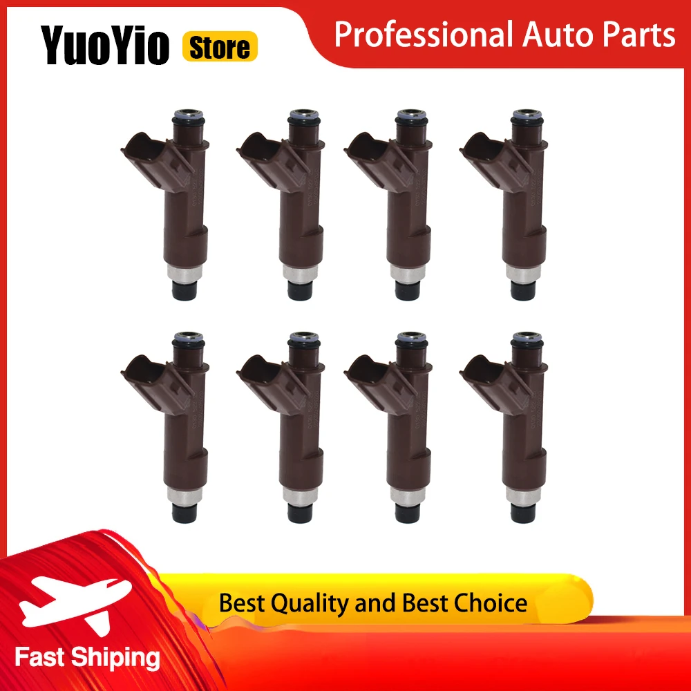 

YuoYio 8Pcs New Fuel Injection Nozzle 23250-0F020 For Toyota Tundra Sequoia 4Runner Land Cruiser GX470 LX470 4.7L