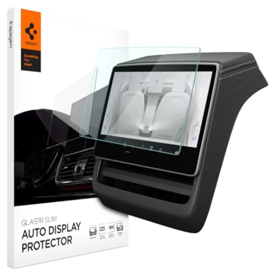 

Tempered Glass Screen Protector [GlasTR Slim] designed for Model 3 2024/2025/2026,Model Y Juniper (2025/2026) 8" Rear Touchscre