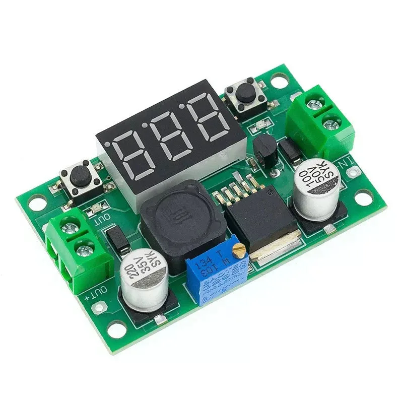 

1/2~50/100Pcs LM2596S High-Power Step-down Digital Display Module Double Button DC-DC Adjustable Regulated Power Supply Module