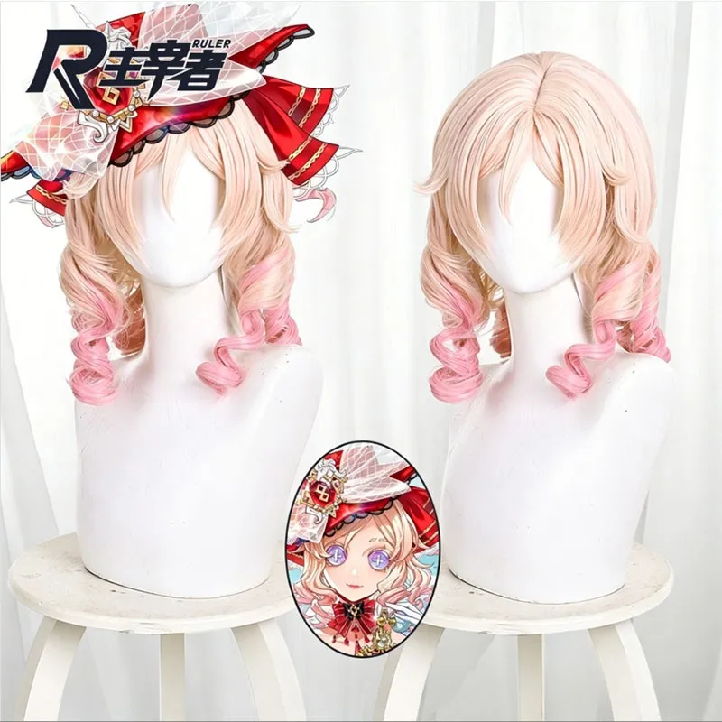 Peluca De Cosplay De 35 Cm De Identity V Perfumer Lico, Degradado Rosa, Pelo Rizado, Resistente Al Calor, Para Fiestas De Comic Con — -29%, 15.68€ Coupon, from 36.59€ – 29% descuento – €36.59