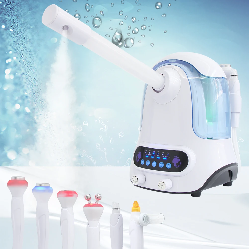 6 In 1 Hydrogen Oxygen Hydro Dermabrasion Machine Steam Deep Facial Cleaning Skin Care Beauty  Facial Spa Device