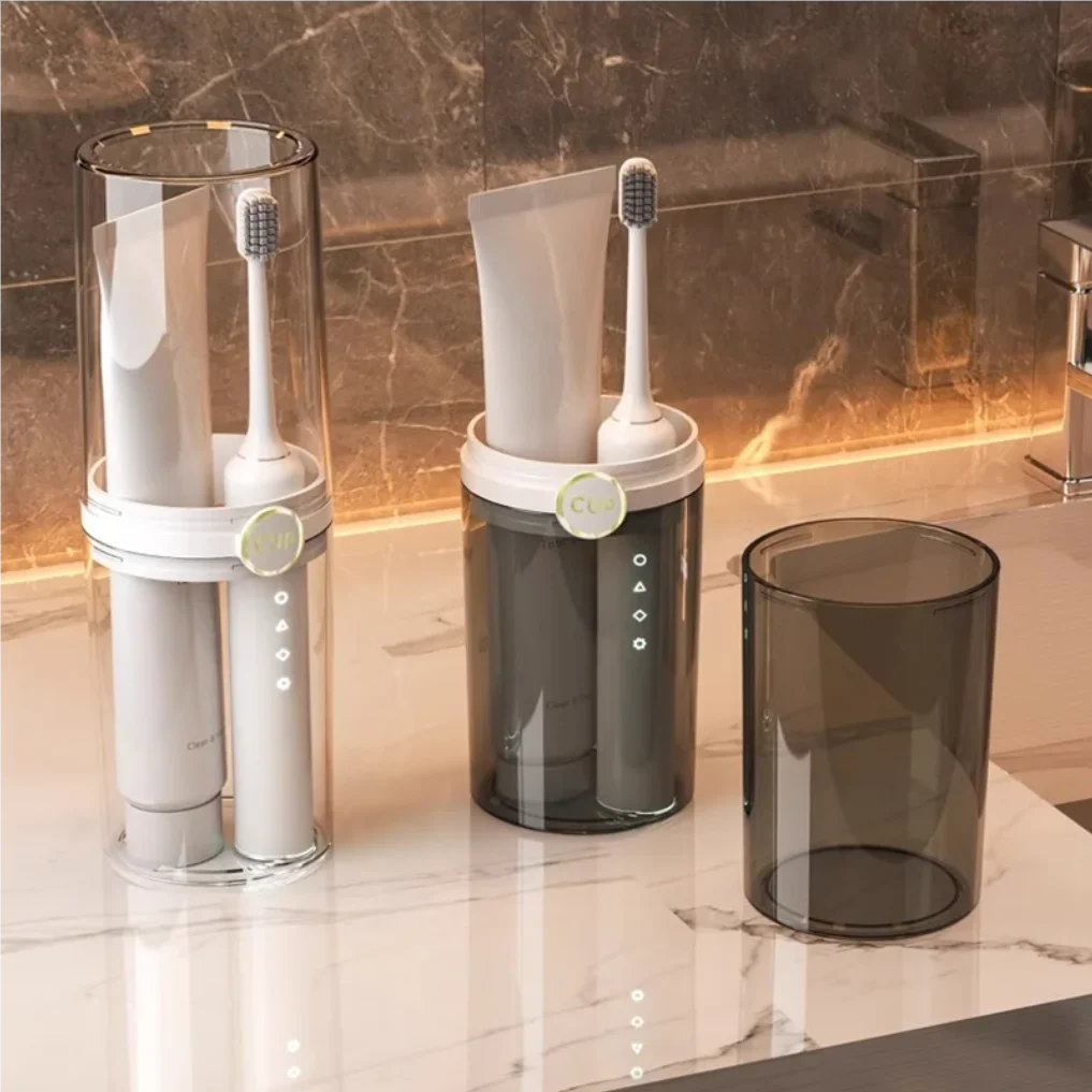 

Travel Toothbrush Cup, Toothbrush Holder with Cover, Portable Travel Toothbrush Holder, Toothbrush Case for Bathroom School