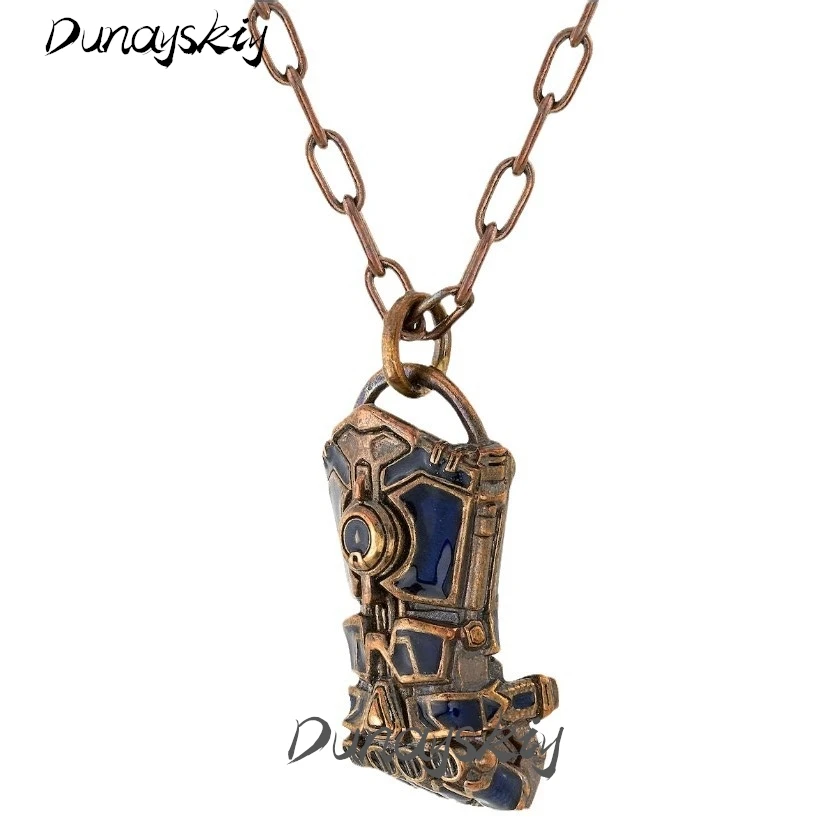 LOL League of Legends 2 Arcane Vi Necklace Bronze Silver Copper Material Accessories Ornament Cosplay Costume Set Unisex