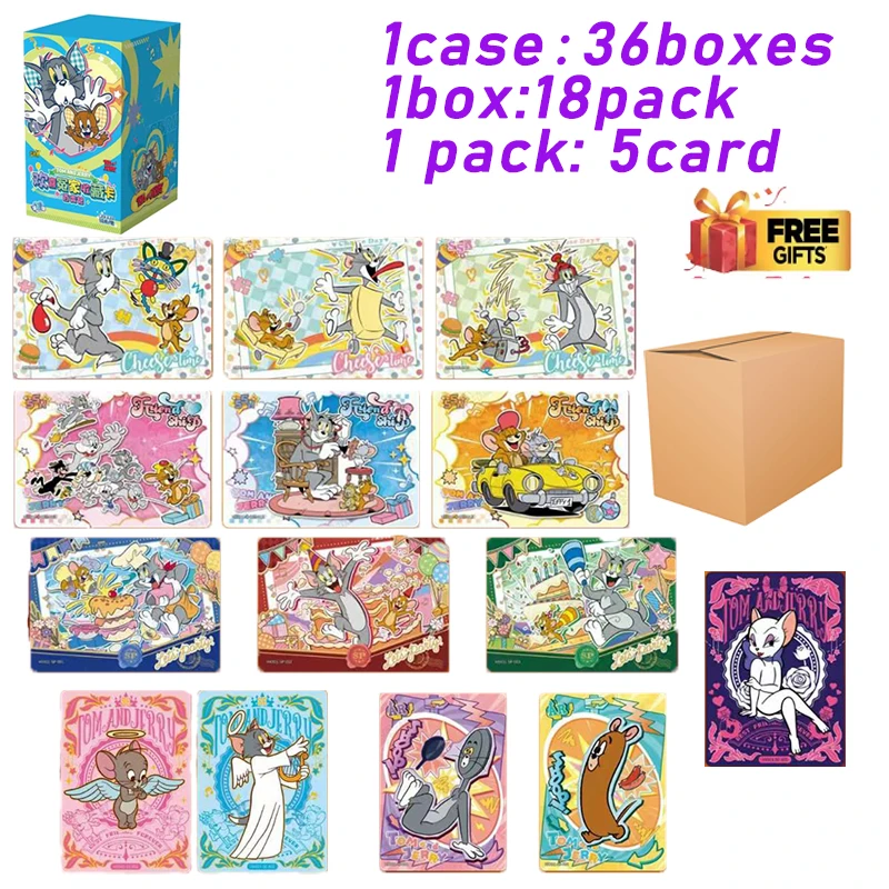 KAYOU Collection Cards Tom and Jerry - Vol.1 Bai Bian Pack Series Holo Rare Classic Cartoon Cards Family Fun Game Gift Kids