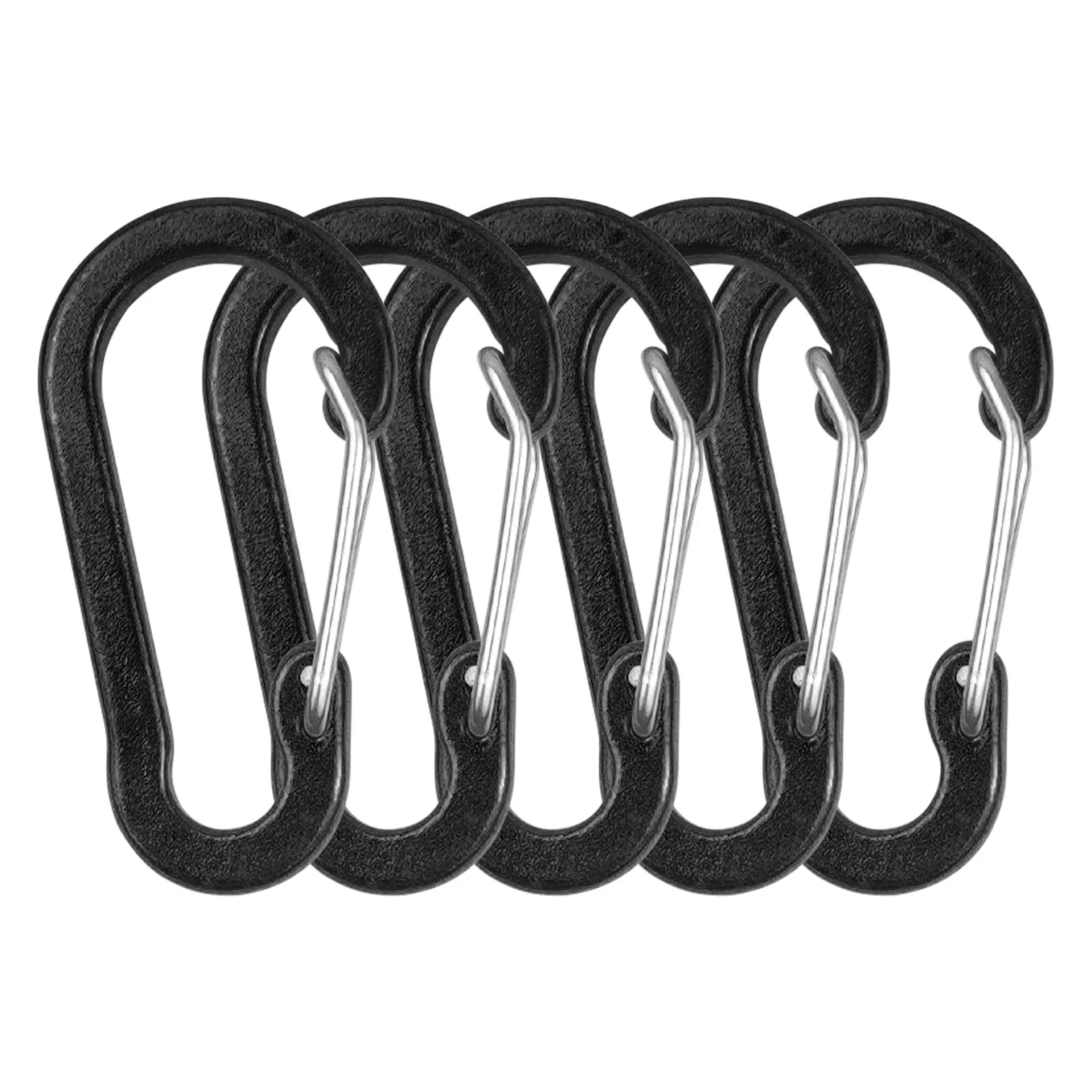 5/10/12pcs Carabiner Clips Mini Aluminum Alloy Keychain Carabiner Clip D Rings Outdoor Camping Hiking Fishing Backpacking 2023