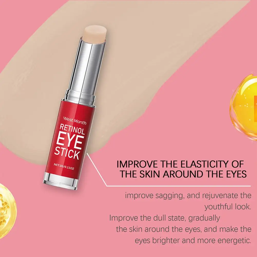 3g Retinol Eye Cream Lightening Dark Circles Firming Skin Instant Eye Repair Serum Stick for women Women Eyes Care U9C5
