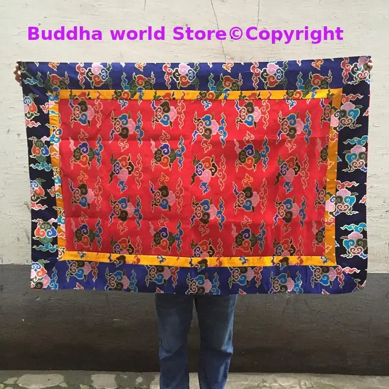 Wholesale Buddhist supply Tibet family Buddhism Temple Auspicious Buddha statue Altar cover Ethnic Table cloth curtain 150cm L9