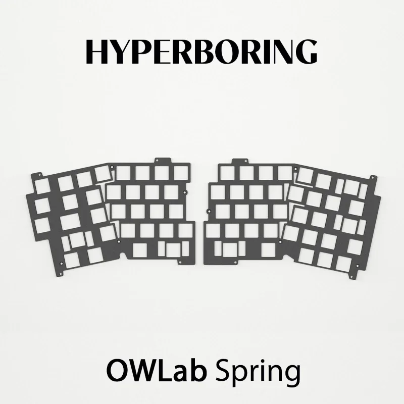 OWLab Spring Positioning Plate Customized Alice Arranged Mechanical Keyboard Positioning Accessories PC POM FR4 Aluminum