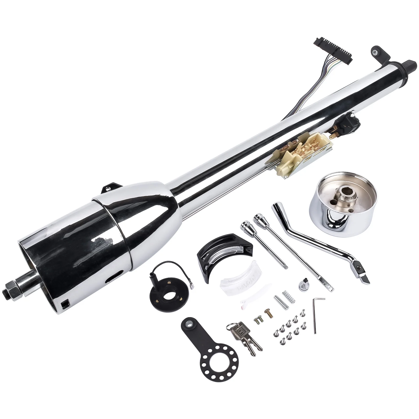AP01 For GM 30'' Tilt Steering Column w/9 Hole Wheel Adapter +Key Automatic Transmission