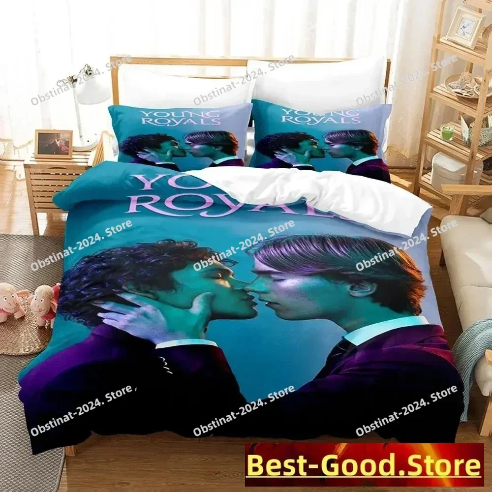 

2023 Young Royals TV Bedding Set Printed Bed Set With Pillowcase Duvet Cover Soft Single Double Queen Super King Size Bedroom