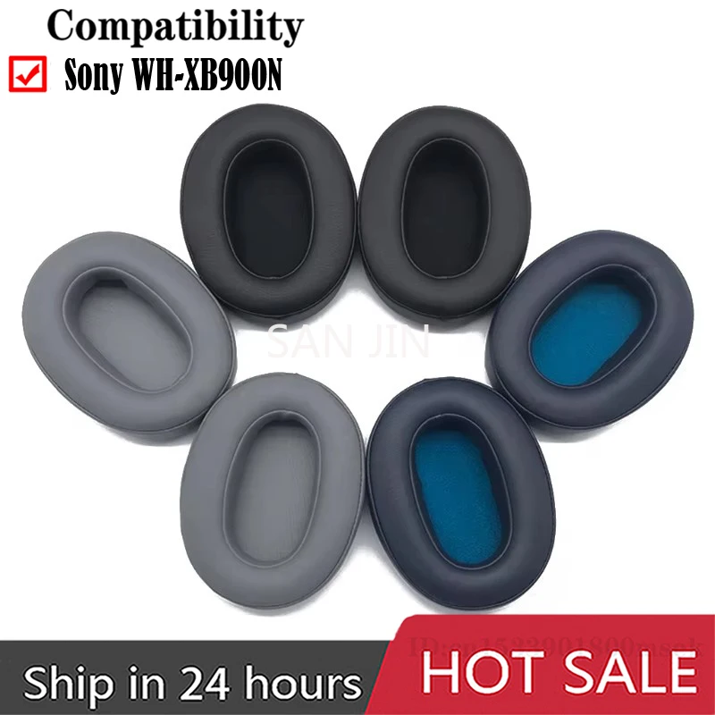 

Replacement Good quality Memory Foam Ear Pads Leather Cushions Compatible with Sony WH-XB900N Headphones Earpads earmuff