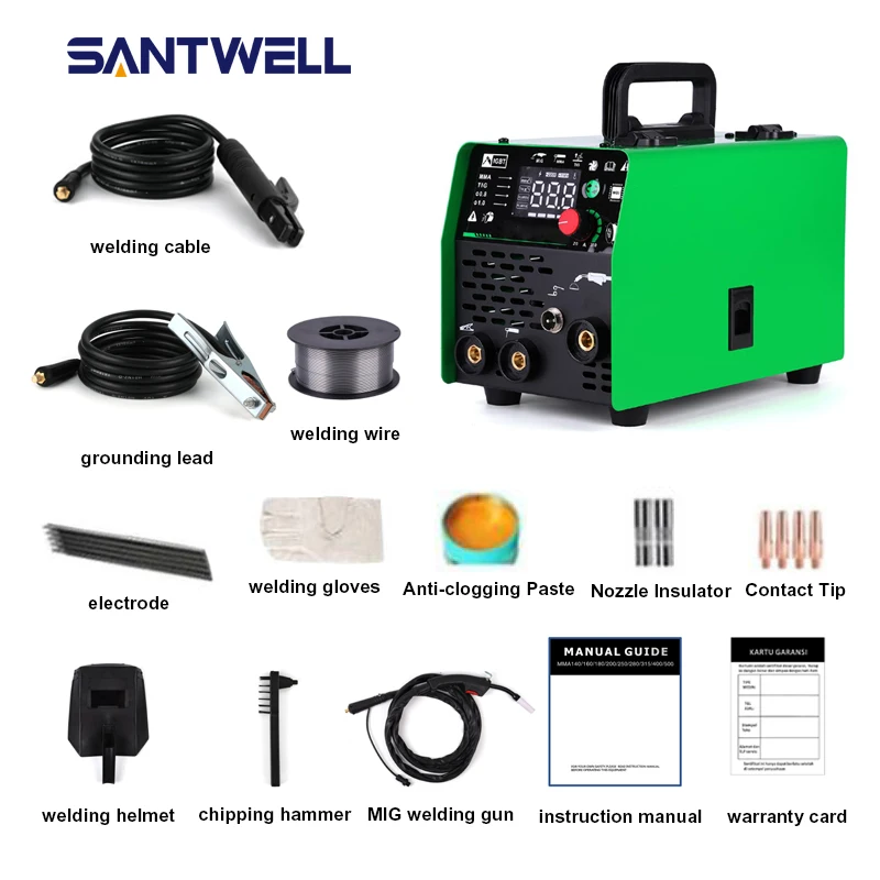 250A 3-in-1 MIG MMA TIG Welding Machine Inverter Digital Display Welder for Metal Fabrication with Full Accessories