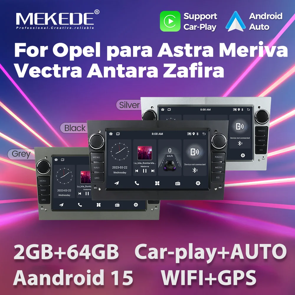 Android 15 64G Car Radio For Opel Astra H J 2004 Vectra Vauxhall Antara Zafira Corsa C D Vivaro Meriva Veda GPS Autoradio Stereo