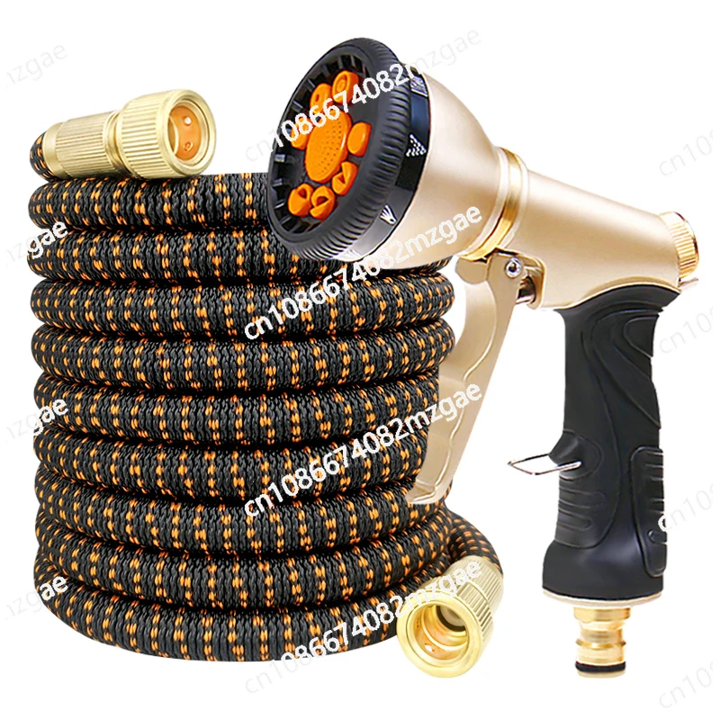 

High pressure garden watering car wash watering water gun telescopic hose explosion-proof and antifreeze water pipe set
