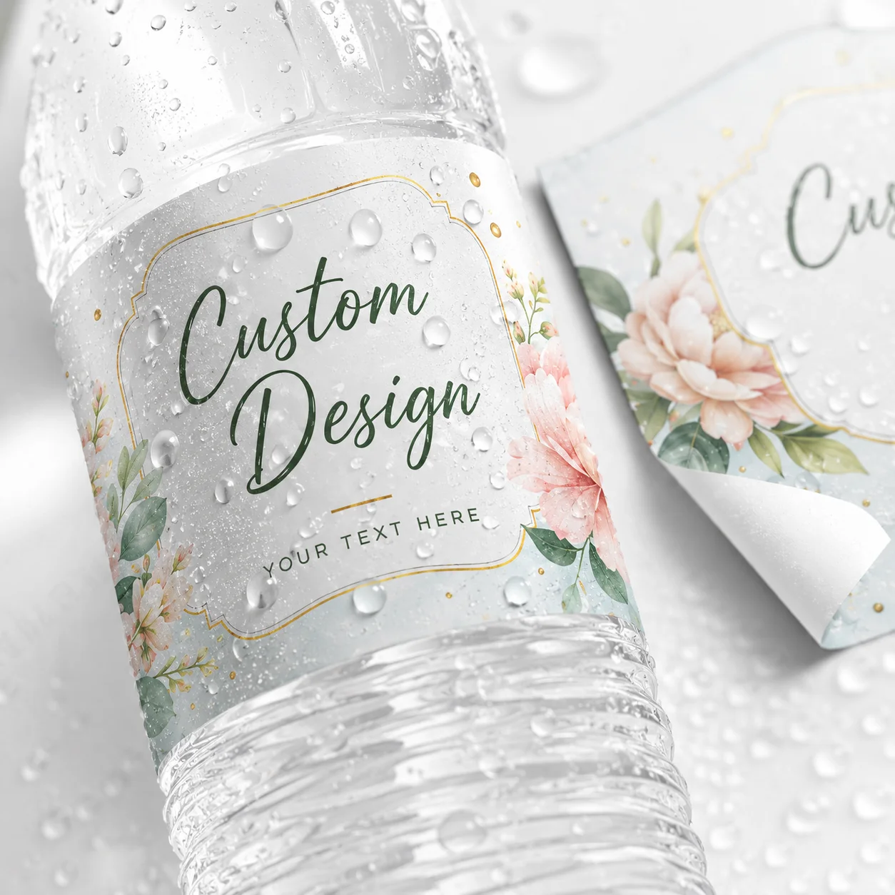 Custom Water Bottle Labels PP Personalized Stickers For Wedding Birthday Party Baby Shower Anniversary Name Date Decoration Use view 6