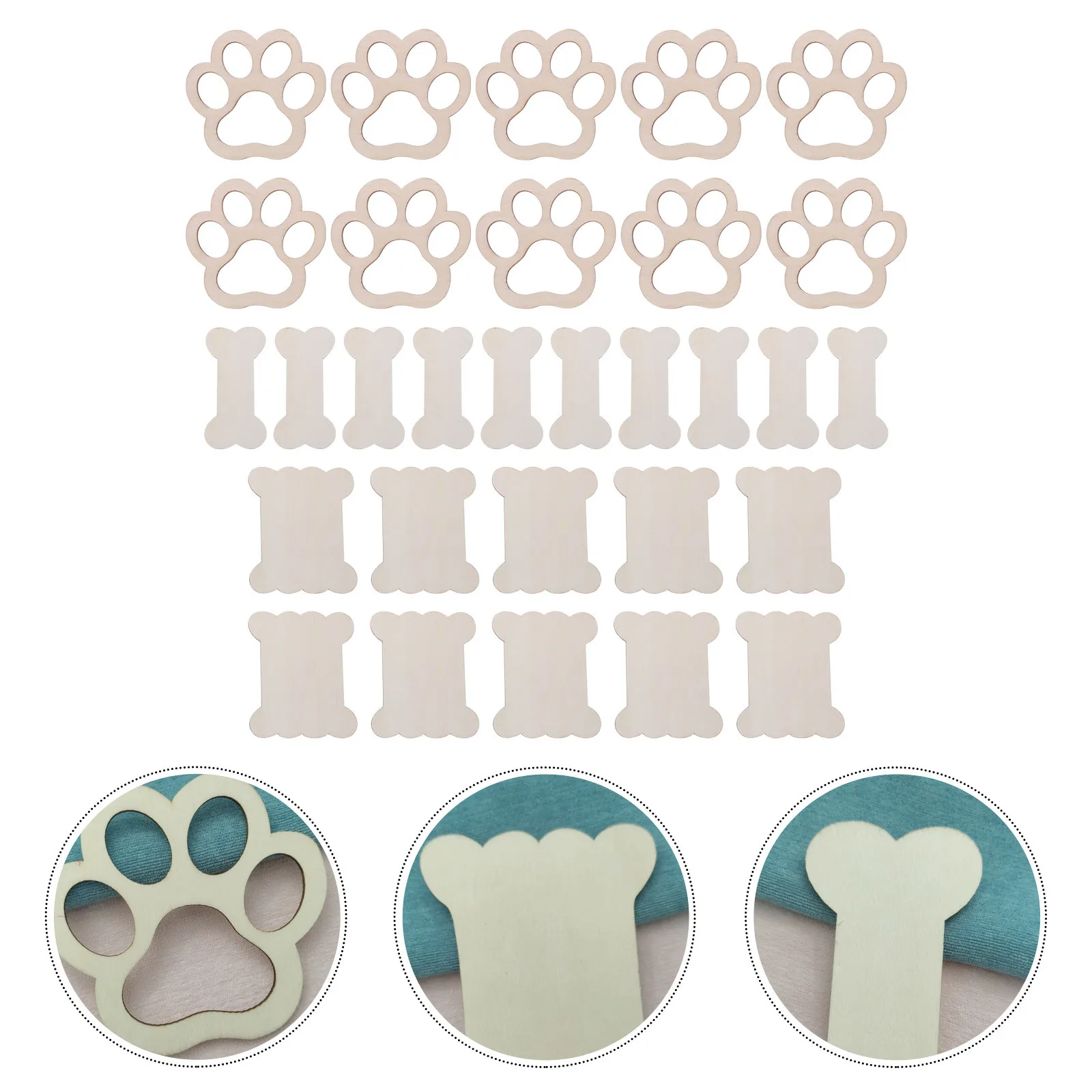 

30pcs Bobbin Board Unfinished Wooden Thread Holder Diy Blank Organizer For Sewing Embroidery Yarn Storage Tool