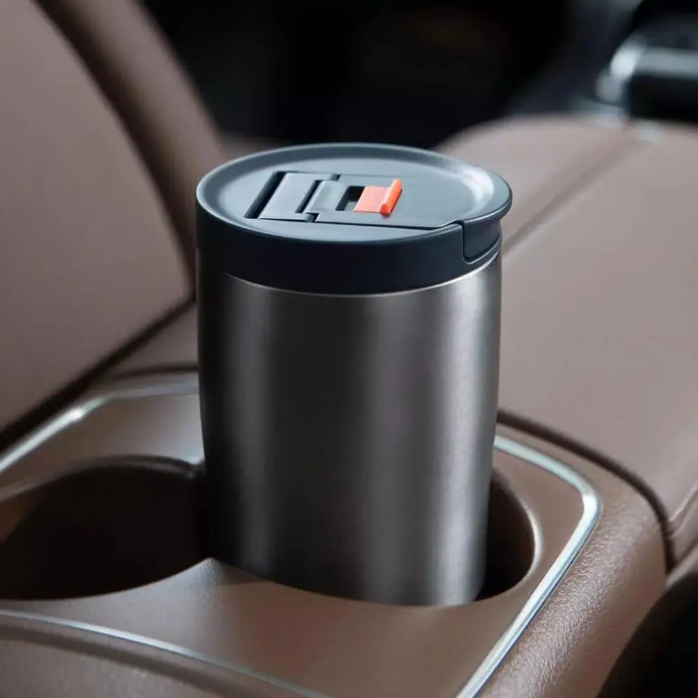 Xiaomi qujia xícara de café 480ml garrafa térmica à prova de vazamento portátil manter quente/fria caneca de café com design de bloqueio de segurança para o trabalho de viagem de carro