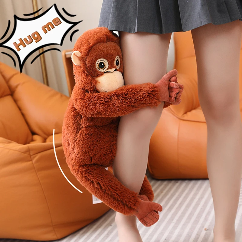 40cm-66cm Cartoon Gorilla Plush Toy Monkey Soft Stuffed Doll Room Decoration Children's Gift