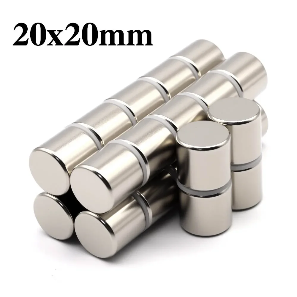 20x20mm Super Powerful Round Magnet Neodymium Magnet NdfeB N35 Strong Permanent Magnetic imanes Refrigerator Magnet