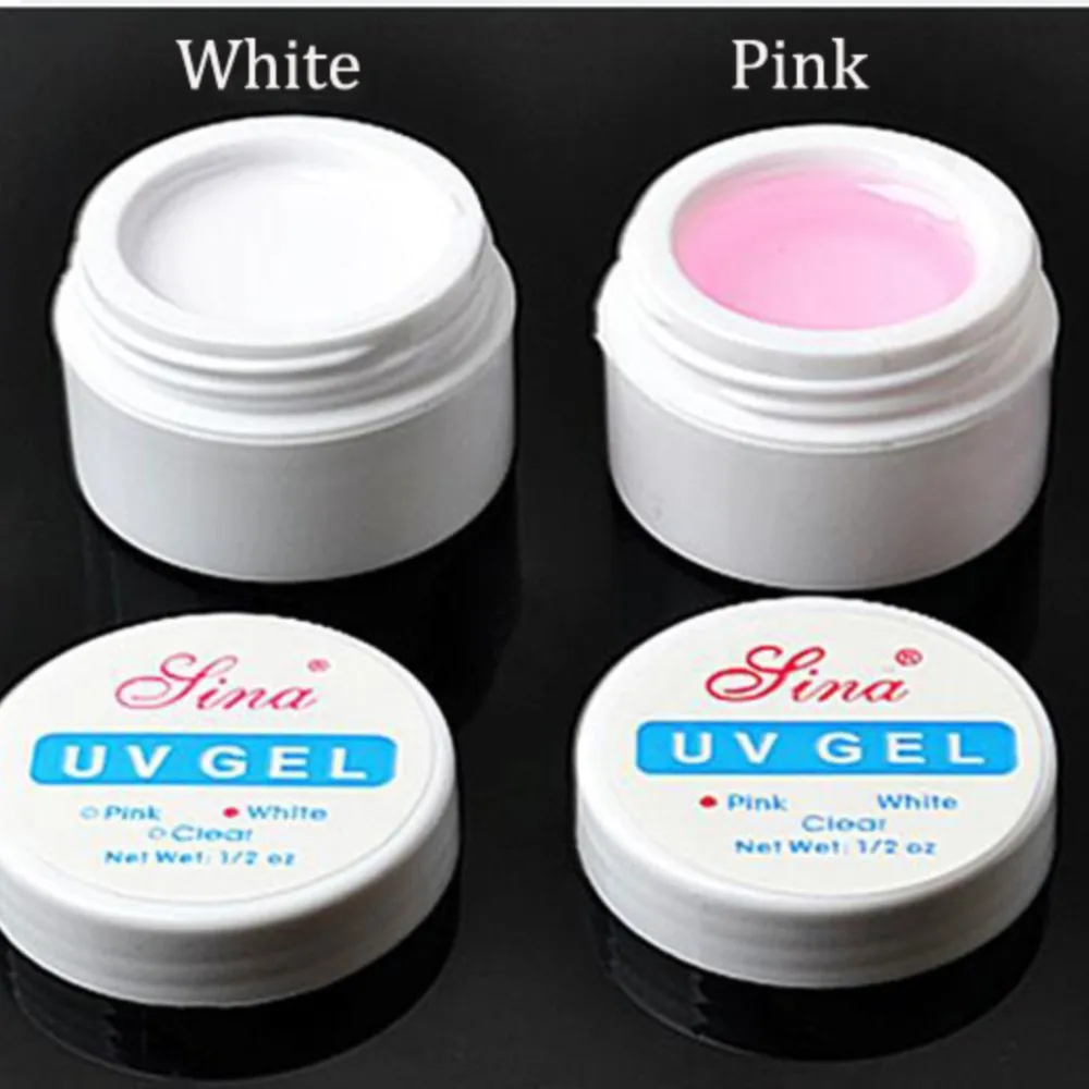 15ml Pink White Clear Nail Extension Gel Multi-function Construction UV Gel for Enhancement Nail Phototherapy Poly UV Gel Polish