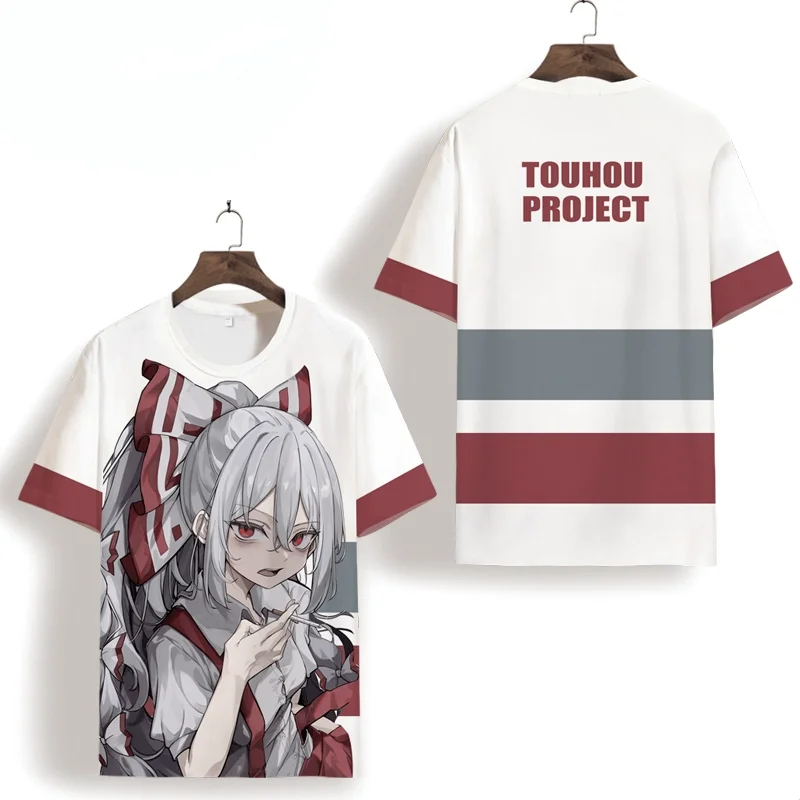 كيريسامي ماريسا توهو مشروع تأثيري تي شيرت شعبية ثلاثية الأبعاد طباعة الاطفال أنيمي تيز الصيف الرجال النساء Harajuku قصيرة الأكمام Y2k القمم