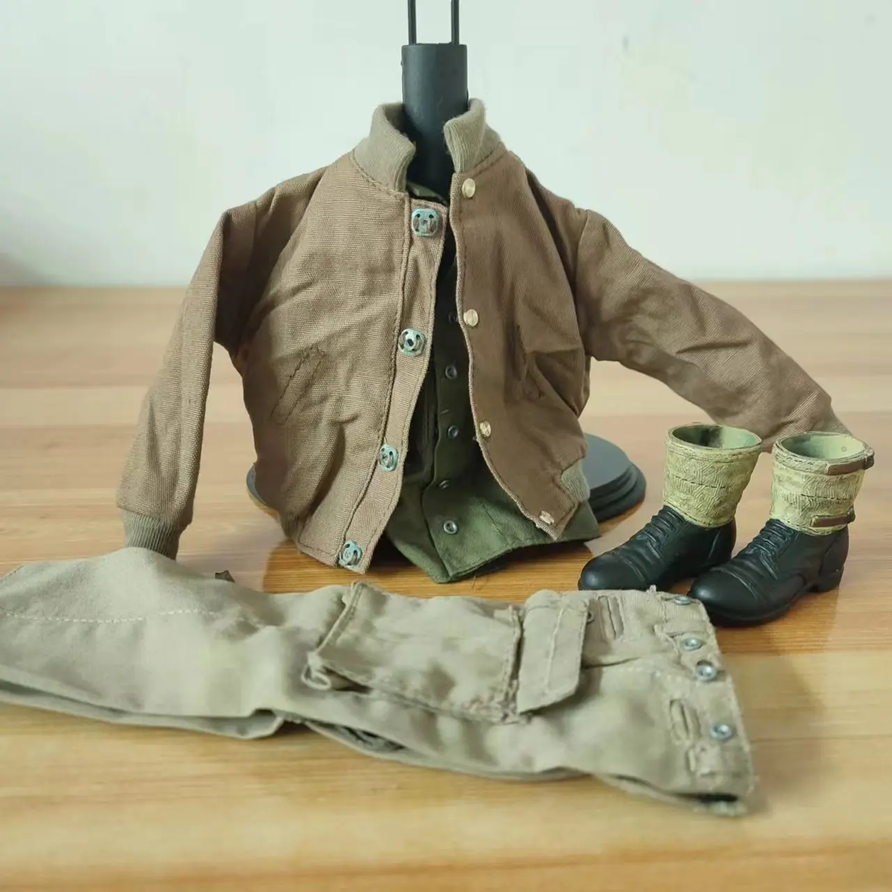 Segunda Guerra Mundial Militar Camisa e Calças Terno, Ranger Combat Botas, Escala 1:6, Roupas Soldado, Action Figure Acessórios, DIY, DML, Camisa, Calças, EUA