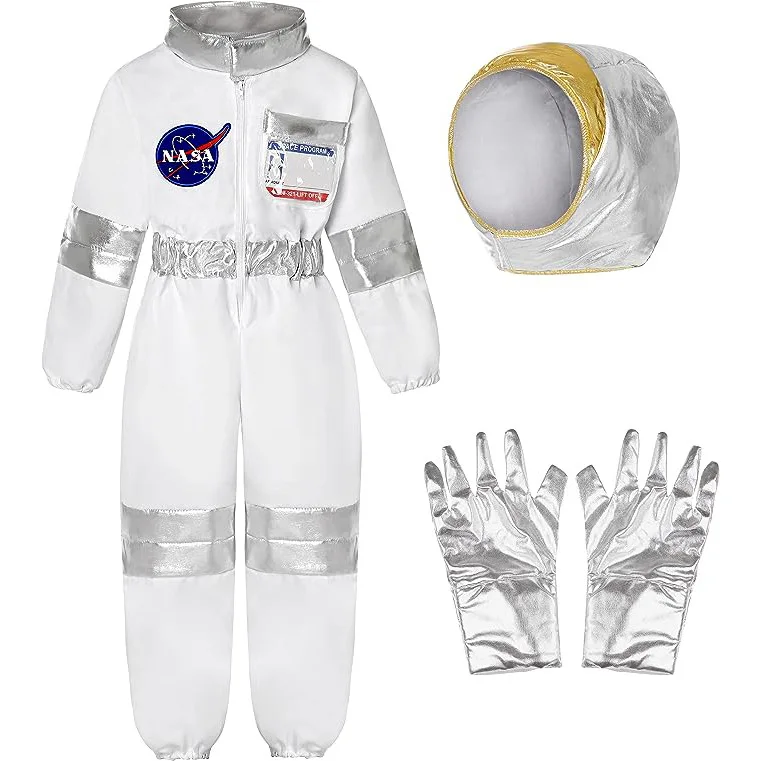 Children's space suit Halloween cosplay performance suit astronaut gloves holiday party performance costume