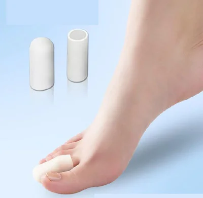 1/10Pairs Gel Toe Covers Protector Silicone Toe Separator Cap Specifically Designed Middle Toes Reduces Calluses and Blisters