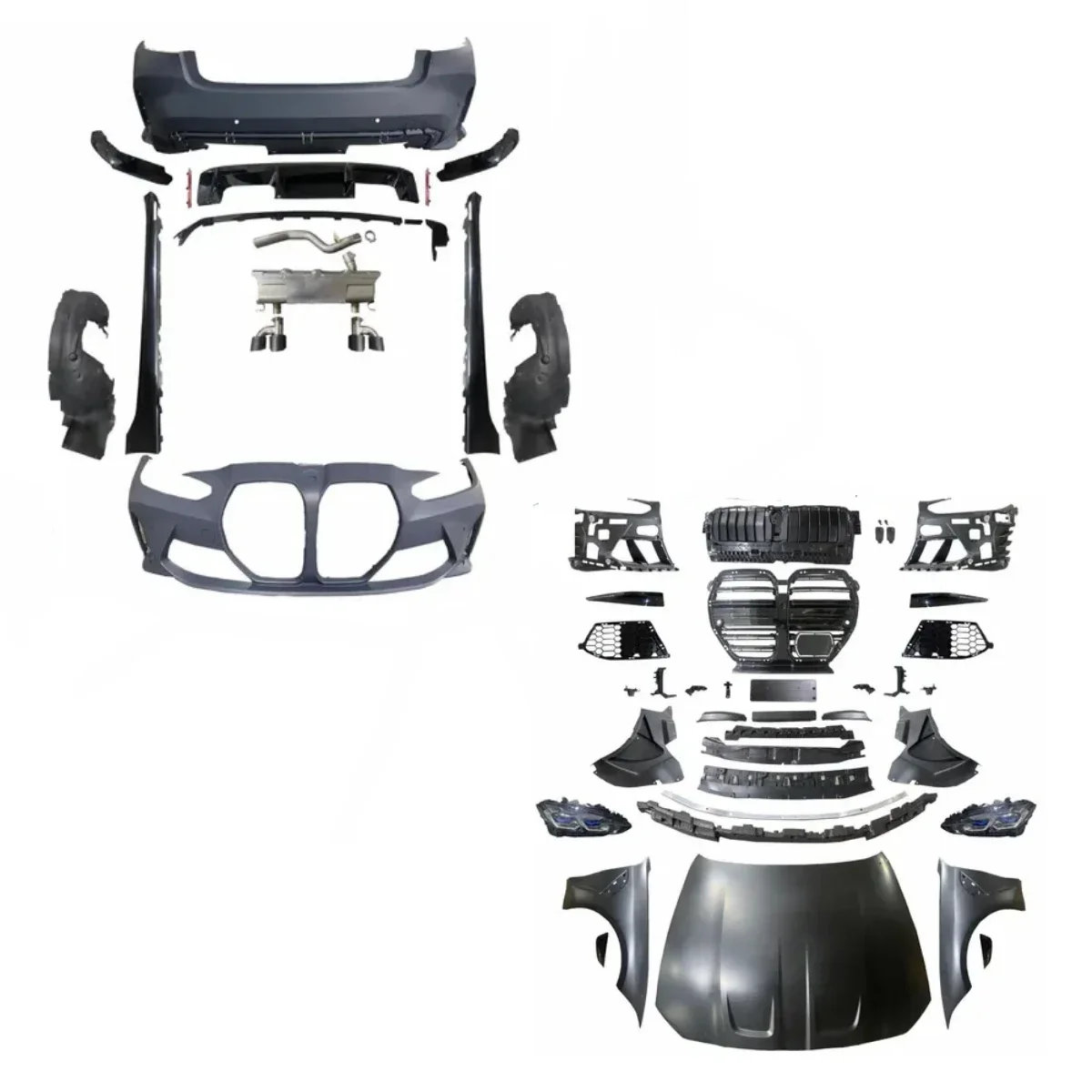 

High Quality Pp M3 Wide Body Kit for Bmw G20 G28 Upgrade G80 M3 1:1 with Front Bumper Rear Bumper Headlights Parts