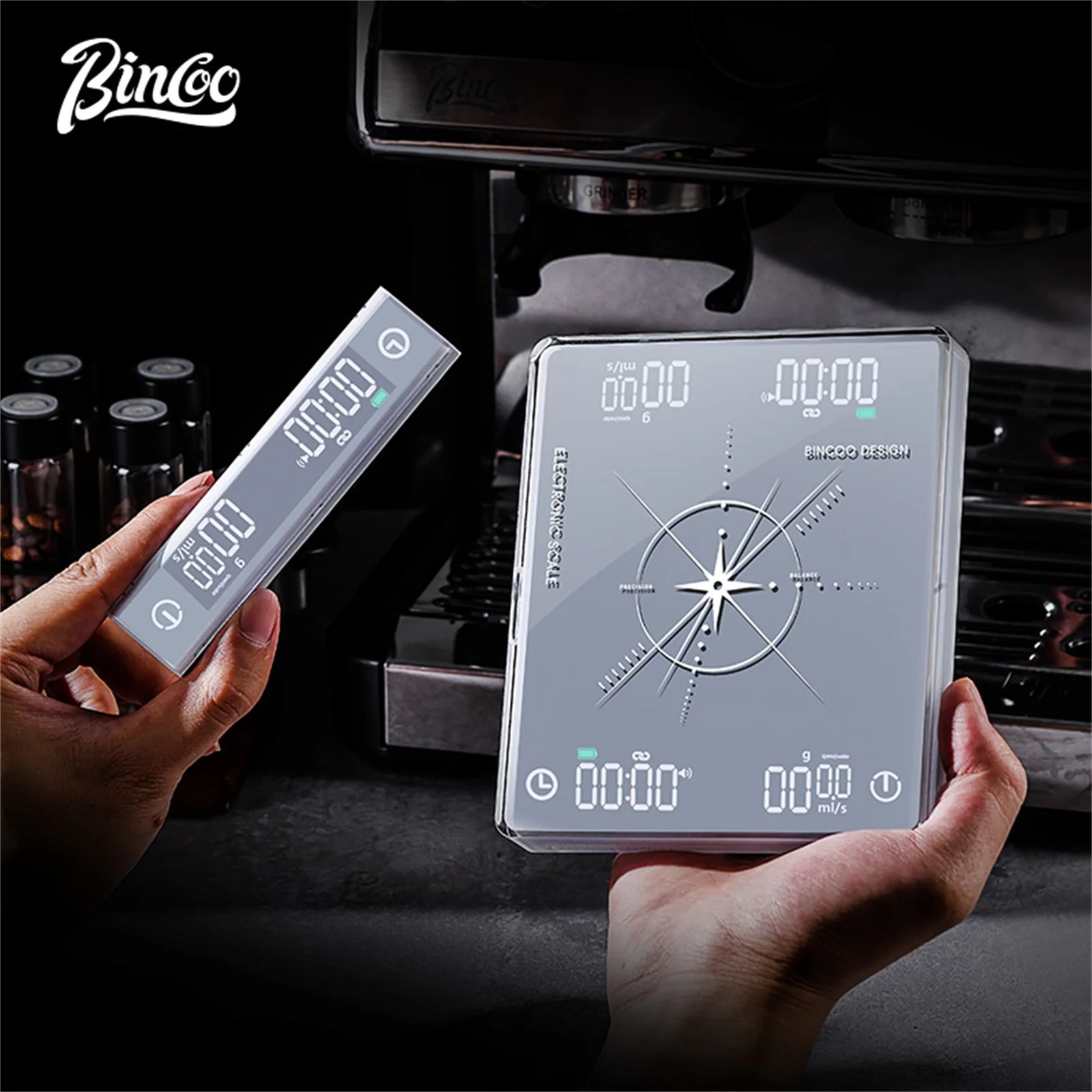 

Bincoo LED Bluetooth Wireless Display Coffee Scale Multifunctional Precise Weight Timing Kitchen Scale Espresso Electronic Scale