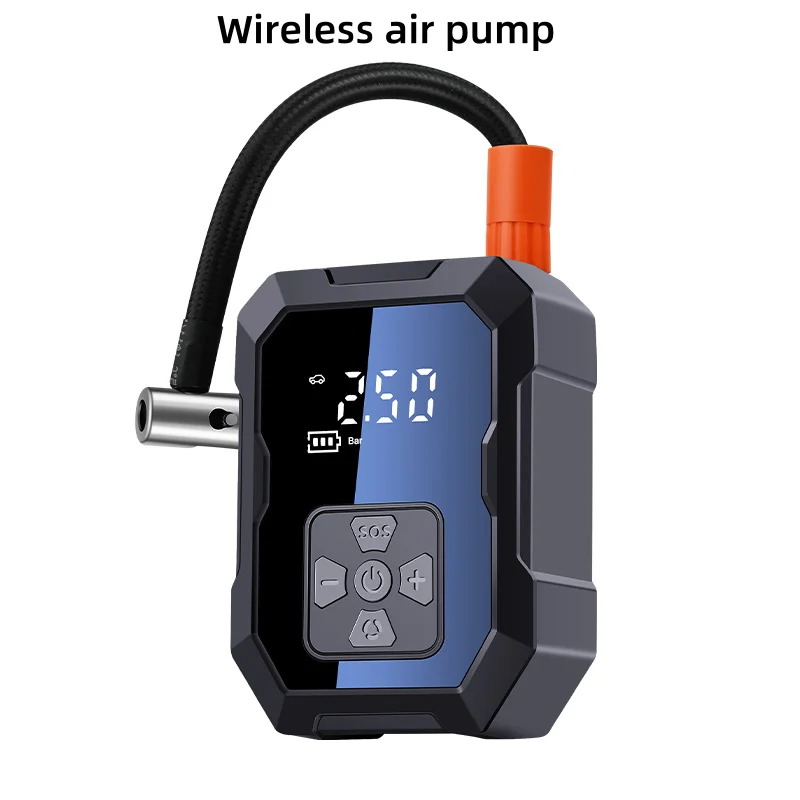 Mini Car Air Inflatable Pump LCD Display Car Motorcycle Tire Multifunction Pump Air Combination Car Air Compressor for Auto Tyre