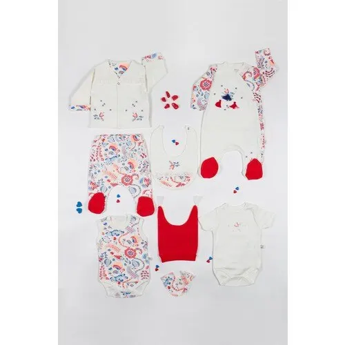 Baby Girl Boy Babies Newborn Clothing 8-pcs Hospital Outlet Custom Fabric Antibacterial Babies Healthy Safe Outfit Sets Dresses