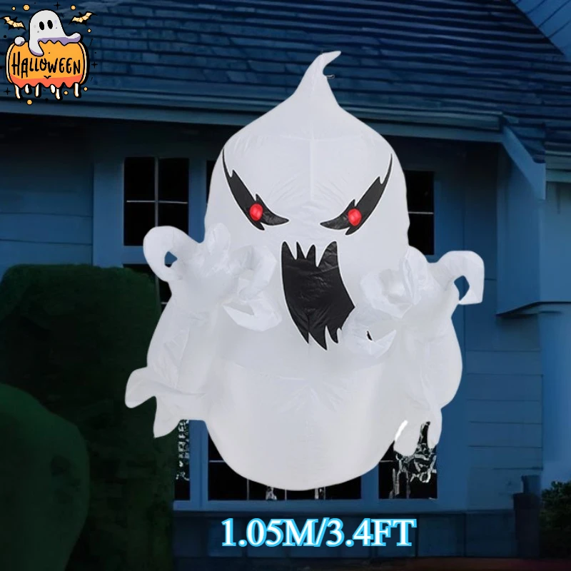 

3.4FT Inflatable Toys Ghost Model Blow Up Decorations Halloween Horror Party Inflatable Decor Indoor Courtyard Yard Garden Lawn