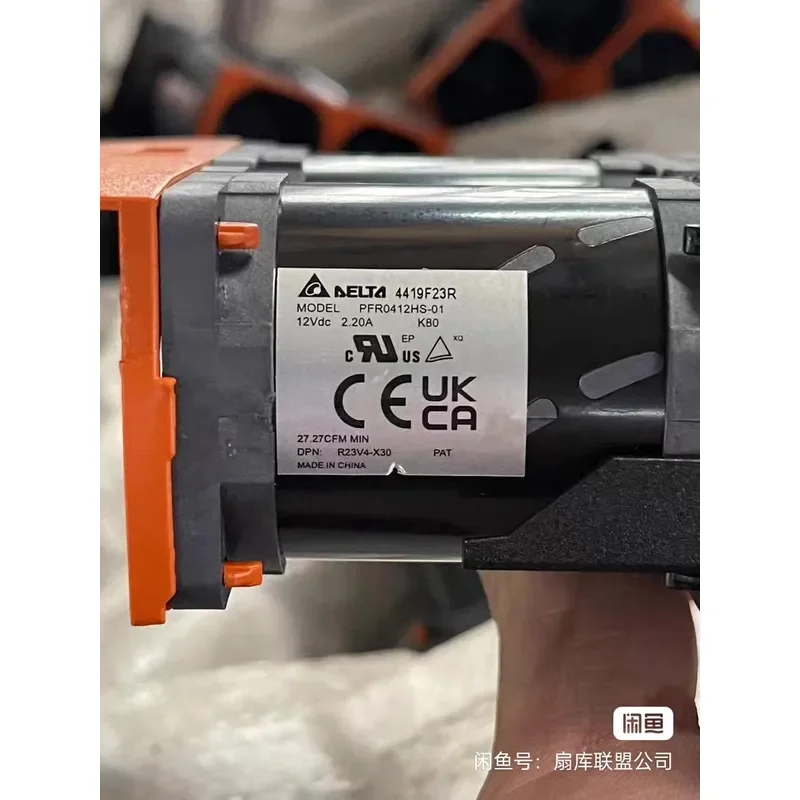 for Delta Server Fan Model PFR0412HS-01 12V High Performance Cooling Fan for Data Center and Industrial Equipment Reliable